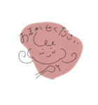 女の子のスタンプ(くすみカラー)（個別スタンプ：7）