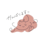女の子のスタンプ(くすみカラー)（個別スタンプ：8）