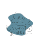 女の子のスタンプ(くすみカラー)（個別スタンプ：12）