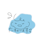 女の子のスタンプ(くすみカラー)（個別スタンプ：16）