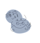 女の子のスタンプ(くすみカラー)（個別スタンプ：21）
