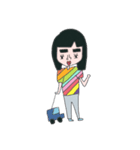 ニジ子とハートゥ（個別スタンプ：6）
