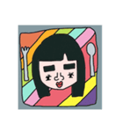 ニジ子とハートゥ（個別スタンプ：11）