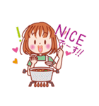 毎日使える！女の子のスタンプ（個別スタンプ：12）