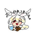 ウサギとハトのスタンプ（個別スタンプ：1）