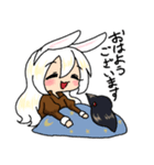 ウサギとハトのスタンプ（個別スタンプ：4）