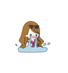 ピンク大好き♡美容インフルエンサー（個別スタンプ：3）