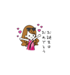 ピンク大好き♡美容インフルエンサー（個別スタンプ：4）