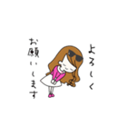 ピンク大好き♡美容インフルエンサー（個別スタンプ：5）