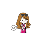 ピンク大好き♡美容インフルエンサー（個別スタンプ：6）