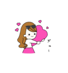 ピンク大好き♡美容インフルエンサー（個別スタンプ：15）