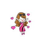 ピンク大好き♡美容インフルエンサー（個別スタンプ：21）
