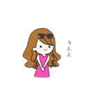 ピンク大好き♡美容インフルエンサー（個別スタンプ：35）