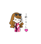 ピンク大好き♡美容インフルエンサー（個別スタンプ：36）