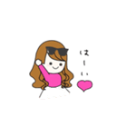 ピンク大好き♡美容インフルエンサー（個別スタンプ：37）