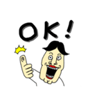 センター分けくんのLINEスタンプ（個別スタンプ：1）