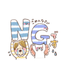 毎日使える どうぶつたちと女の子①（個別スタンプ：12）