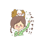 毎日使える どうぶつたちと女の子①（個別スタンプ：14）