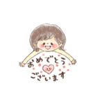 毎日使える どうぶつたちと女の子①（個別スタンプ：27）