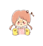 毎日使える どうぶつたちと女の子①（個別スタンプ：37）