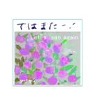 ミチコばあば NO16 夏の花 A（個別スタンプ：14）