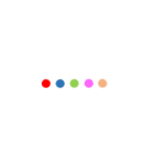 カラフルドットアルファベット（個別スタンプ：30）