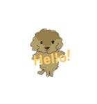 ふわふわプードルの日常（個別スタンプ：5）