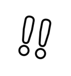 大きく一文字（透明）わ記号（個別スタンプ：21）