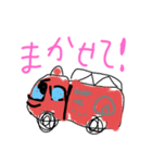 子供の落書きスタンプ(はたらくくるま)（個別スタンプ：5）