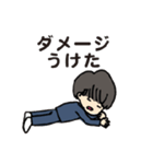マッシュヘア男子 学生スタンプ（個別スタンプ：8）
