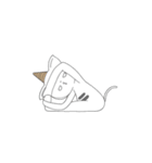 ヨガ猫 サンブル（個別スタンプ：21）