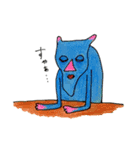 あごなが猫背族の日常。（個別スタンプ：3）