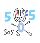はい。ごんちゃん。(ポケベルバージョン)（個別スタンプ：9）