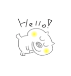 くまぶたさんの簡単挨拶（個別スタンプ：8）