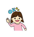 女の子日常のスタンプ（個別スタンプ：1）