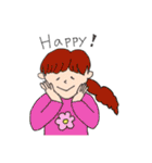女の子日常のスタンプ（個別スタンプ：6）