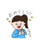女の子日常のスタンプ（個別スタンプ：26）