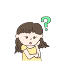 女の子日常のスタンプ（個別スタンプ：34）