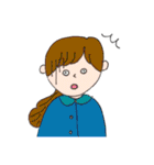 女の子日常のスタンプ（個別スタンプ：35）
