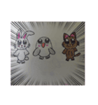 うさ、とりち、ねこち（個別スタンプ：1）