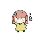 ゆるい女の子のスタンプ1（個別スタンプ：3）