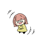 ゆるい女の子のスタンプ1（個別スタンプ：4）
