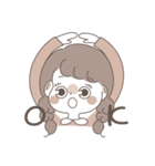 しろあんのみつ編みちゃんスタンプ（個別スタンプ：7）