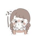 しろあんのみつ編みちゃんスタンプ（個別スタンプ：30）