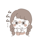 しろあんのみつ編みちゃんスタンプ（個別スタンプ：32）