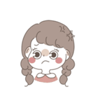 しろあんのみつ編みちゃんスタンプ（個別スタンプ：36）