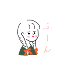 かわいい女の子のスタンプ1（個別スタンプ：6）