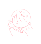 シンプル女の子1（個別スタンプ：6）