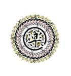 魔法陣 漢字一文字 感情表現スタンプ3（個別スタンプ：4）