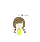 可愛い女の子【ショートボブちゃん】（個別スタンプ：1）